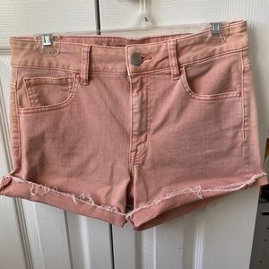 AE hi-rise denim shorts